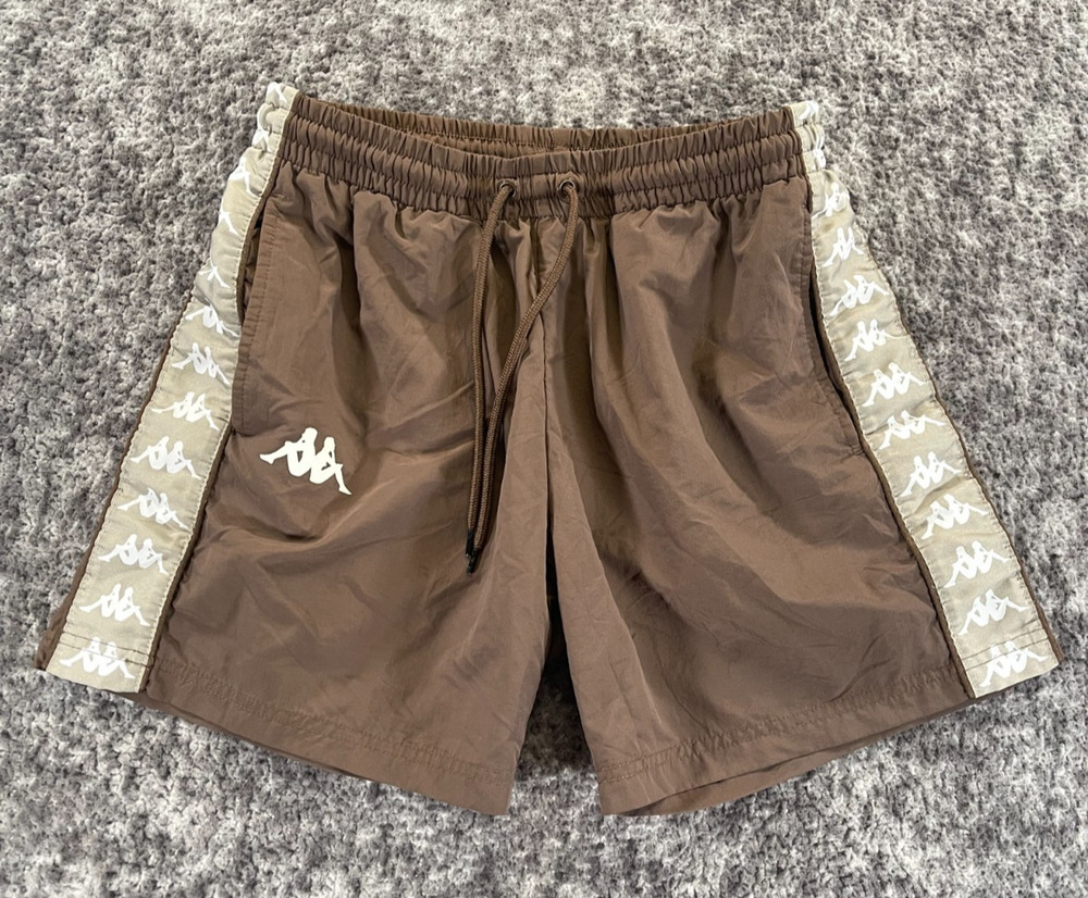 Kappa Brown Banda Coney Men's Nylon Active Shorts Medium